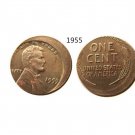 1955 Double Die Lincoln Penny Small Cent Error with An Off Center - FREE SHIPPING