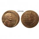 1955 VDB Double Die Lincoln Penny Small Cent Error with An Off Center - FREE SHIPPING