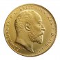 1910 King Edward VII Matt SovereighOVEREIGN Souvenir Coin Gold Plated - FREE SHIPPING
