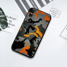 Orange Camouflage Military Glass Iphone Case 11 / 12 / 13 / Mini / Pro / ProMax Free Shipping