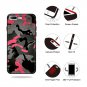 Orange Camouflage Military Glass Iphone Case 11 / 12 / 13 / Mini / Pro / ProMax Free Shipping