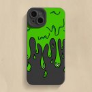 Green/Black Paint Graffiti Soft Iphone Case 11/12/13/Mini/Pro/ProMax Free Shipping