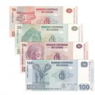 Random Expired Original Notes From Congo - 4 pcs Free Shipping