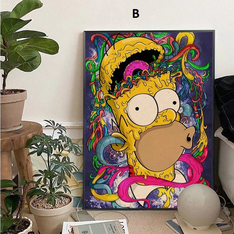 The Simpsons #2 Homer Movie Posters For Home Office Bar - A4 Free Shipping