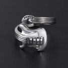 Rock Hip Hop Electric Guitar Music Woman Man Ring Adjustable Size #2 Free Shipping