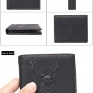 Black High Quanlity Deer Leather Wallet for Hunting Man Free Shipping