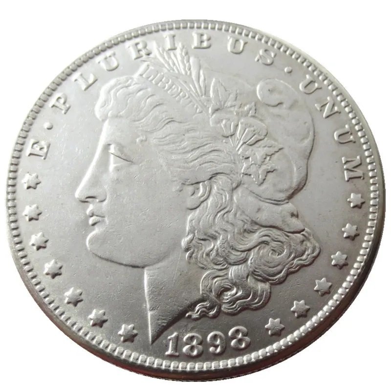 1898 Morgan Dollar 90% Silver Hand Made Souvenir Coin - Free Shipping