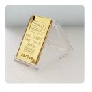 Souvenir Switzerland Credit Bullion Bar 24ct Gold Plated - free shipping
