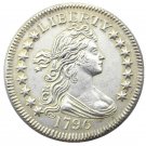 1796 Draped Bust Quarter Dollar Silver Plated Souvenir Coun - free shipping