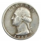 1948 D Washington Quarter Dollar Silver Plated Souvenir Coin - FREE SHIPPING