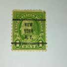 Benjamin Franklin 1 cent stamp Pre-Cancel