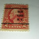 2 cent George Washington Pre-cancel