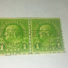 Benjamin Franklin 1 cent stamp EXTREMELY RARE worlds fair overprint 1933