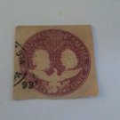 United Stated Postage 2 cent 1492 - 1892. Laid Paper. Ungummed