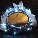 Wooden Framed Mirror w/Mini Lights