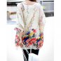 Summer Bohemian Floral Print Chiffon Blouse For Women Floral Print -XL