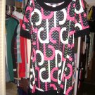 Pretty Black and pink dress JUNiORS sz M
