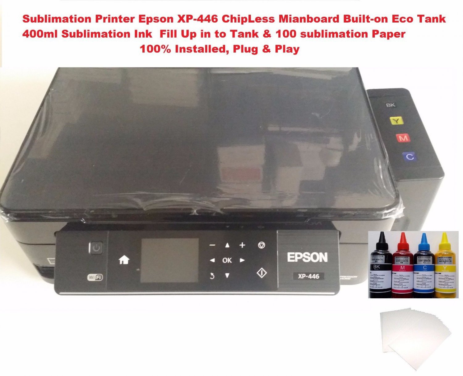 Epson Xp 446 Sublimation Chipless Ink Tank Printer 1473
