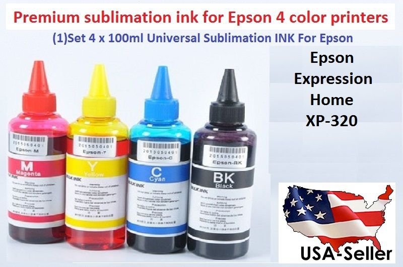 400 ml Pigment Sublimation Ink for Epson WF2540 WF2630 XP320 XP420