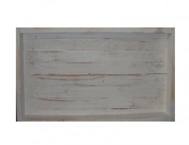 Wood Display / Serving Tray - 16" x 12" - White Distressed - Decorative Distress