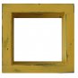 Square Wood / Wooden Shadow Box Display - 12" x 12" Yellow - Decorative Reclaim