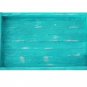 Wood Display / Serving Tray - 16" x 12" - Aqua Distressed - Decorative Distress