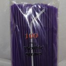 100 Straws - Flex/Flexible Drinking Straws - Luau - Wedding Party - Purple