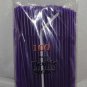 100 Straws - Flex/Flexible Drinking Straws - Luau - Wedding Party - Purple
