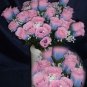 84 Silk Rose Flowers w/Raindrops - Wedding Flowers - Bridal/Floral - Blue/Pink