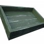 Wood Display / Serving Tray - 16" x 12" - Green Distressed - Decorative Distress
