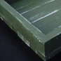 Wood Display / Serving Tray - 16" x 12" - Green Distressed - Decorative Distress