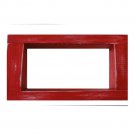 Wood / Wooden Shadow Box Display - 9" x 6" - Red - Decorative Reclaimed Distr