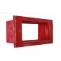 Wood / Wooden Shadow Box Display - 9" x 6" - Red - Decorative Reclaimed Distr
