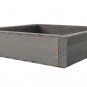 18" Rustic Grey Wash Wood / Wooden Box Planter Display Centerpiece - Wedding