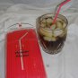 100 Straws - Flex/Flexible Drinking Straws - Luau - Wedding Party - Red