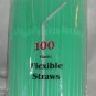 100 Straws - Flex/Flexible Drinking Straws - Luau - Wedding Party - Pale Green