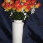 84 Silk Rose Flowers w/Raindrops -Wedding Flowers Bridal/Floral - Yellow / Red