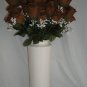 84 Silk Rose Flowers w/Raindrops - Wedding Flowers - Bridal/Floral - Brown