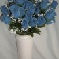 84 Silk Rose Flowers w/Raindrops - Wedding Flowers - Bridal/Floral - Periwinkle