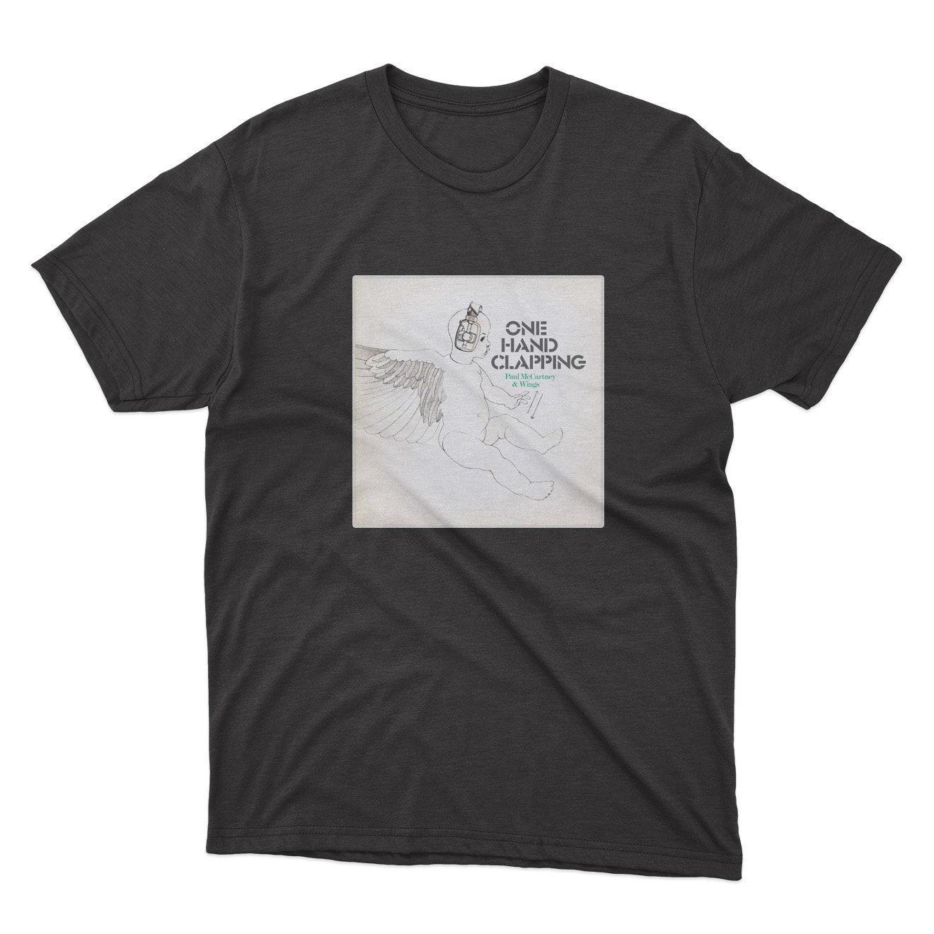 Wings / Paul McCartney - One-Hand Clapping - Black T-Shirt