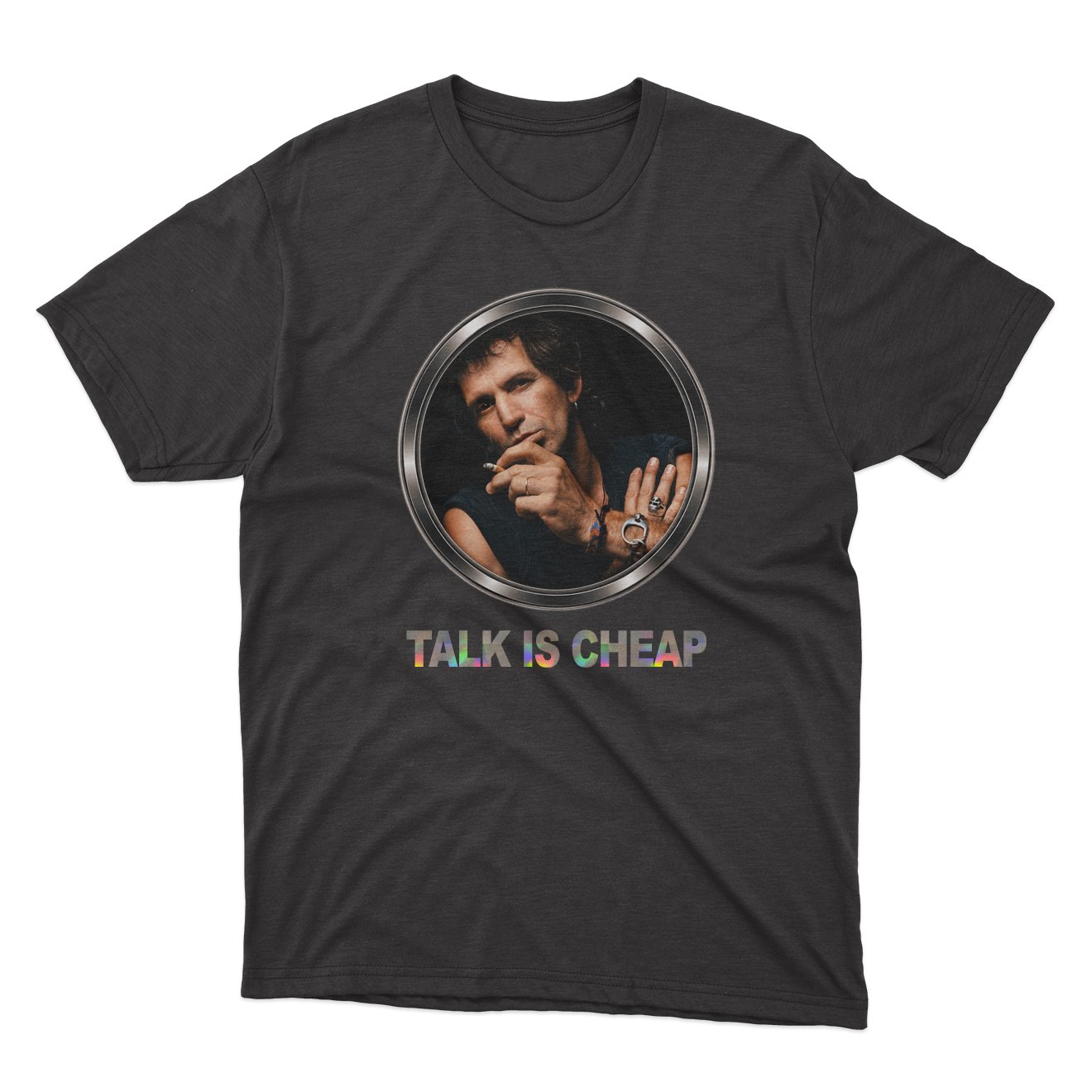 Keith Richards "Talk Is Cheap" Graphic T-Shirt - Retro Style Urban Streetwear Tee