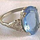Costume Jewelry Blue Stone Ring