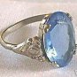 Costume Jewelry Blue Stone Ring