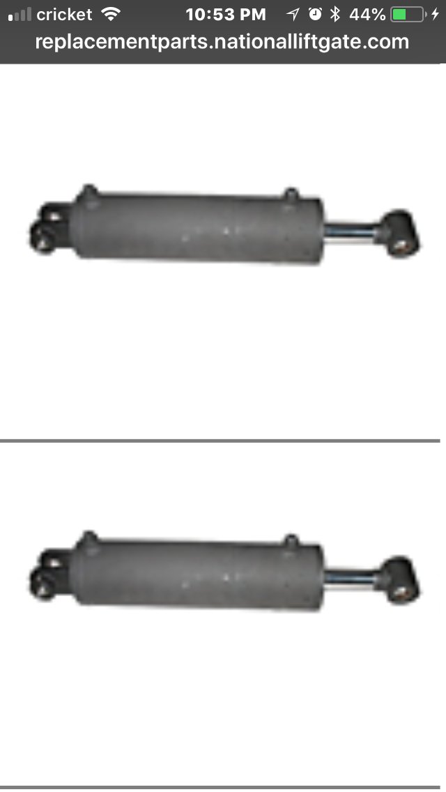 260372 Cylinder for Maxon 7225 Liftgate Manual in Ad 3.5 inch x 10