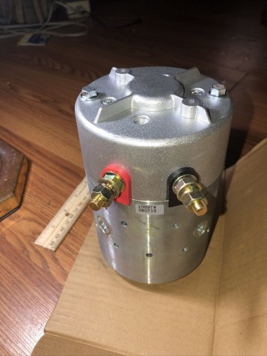 2  Post Motor for Meyer Plows  6mm Slotted Shaft With Ground Strap