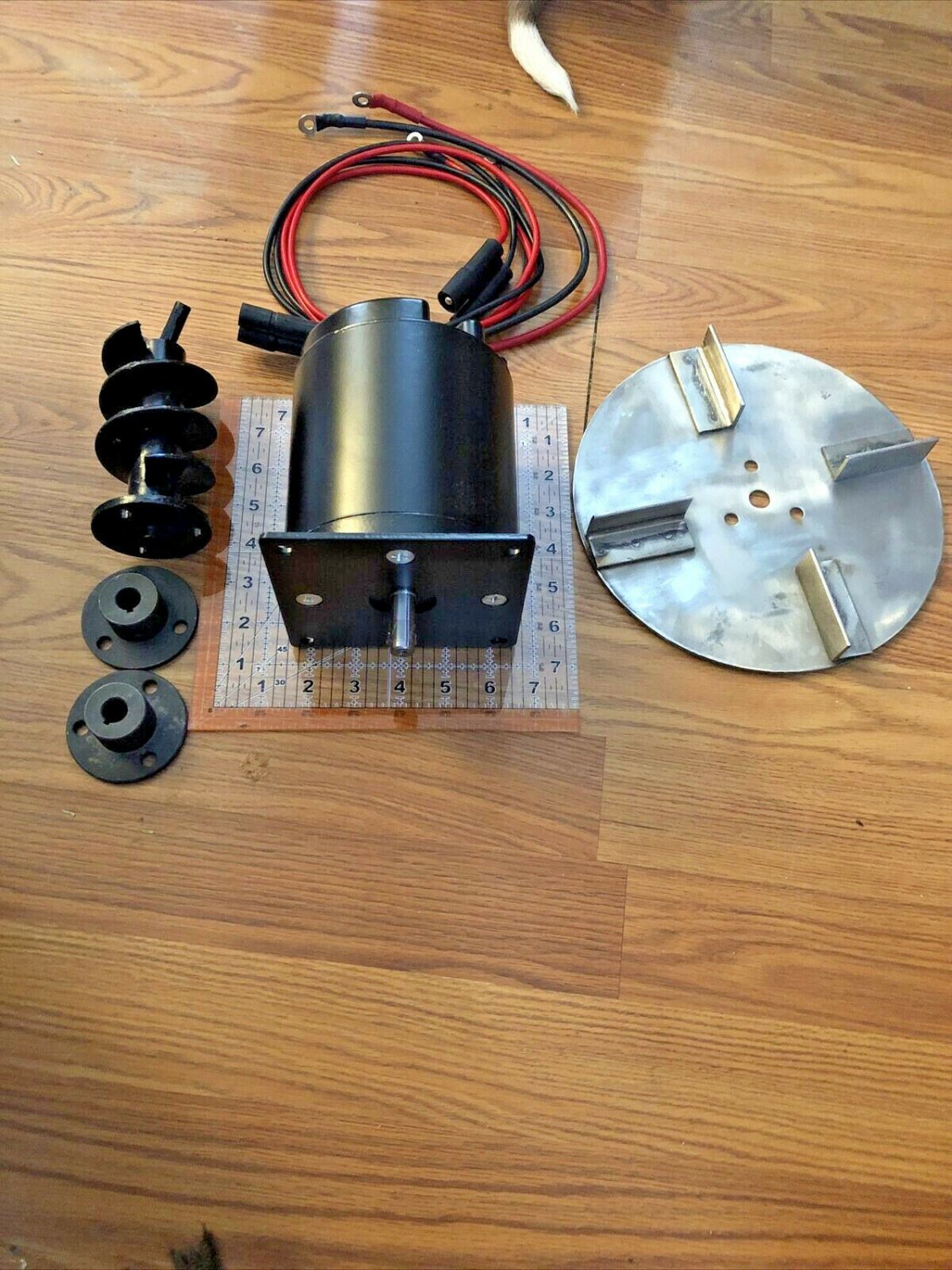 Salt Spreader Repair Kit Motor Spinner Auger, 2 Hubs 2 Wires Fits Meyer