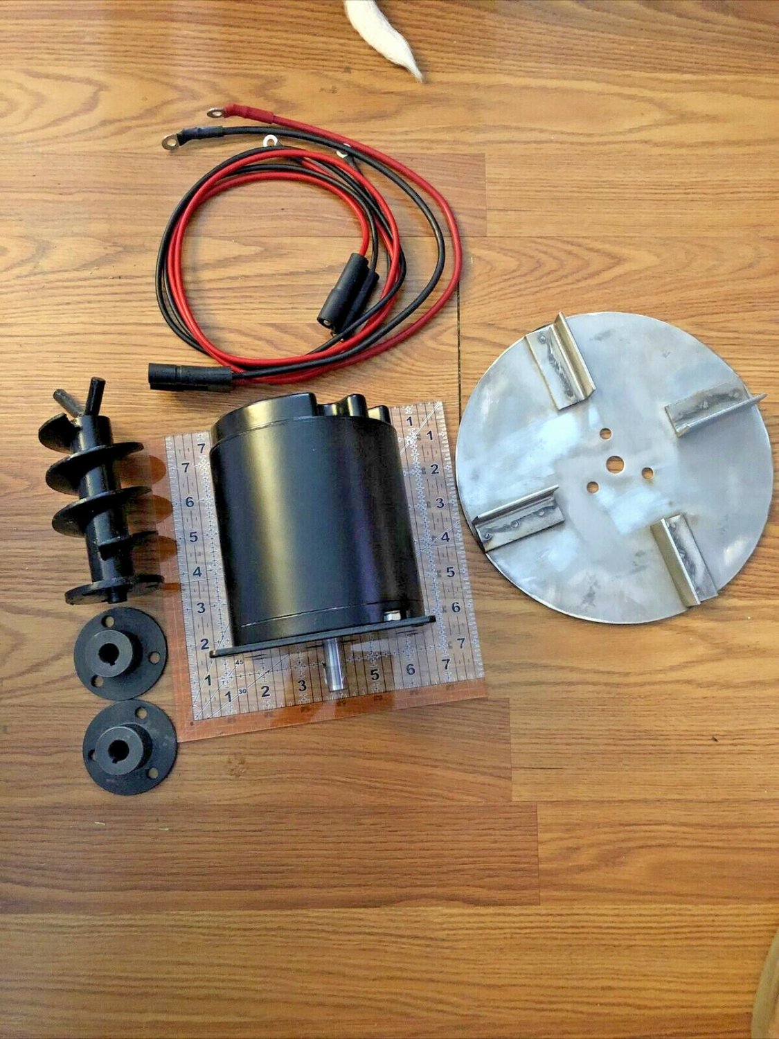 Salt Spreader Repair Kit Motor Spinner Auger, 2 Hubs 2 Wires Fits Meyer