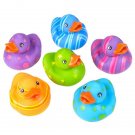 One Dozen Colorful Pattern Rubber Ducky