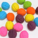 Brain Shaped Erasers Assorted Colors lot of 20