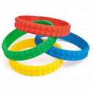 Block Party Rubber Bracelets - One Dozen